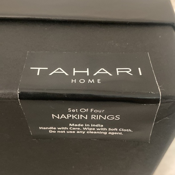 Tahari Rhinestone Ghost Napkin Rings Large - Picture 2 of 6